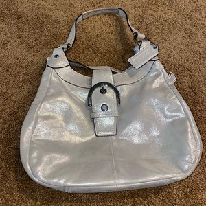Champagne colored Coach purse